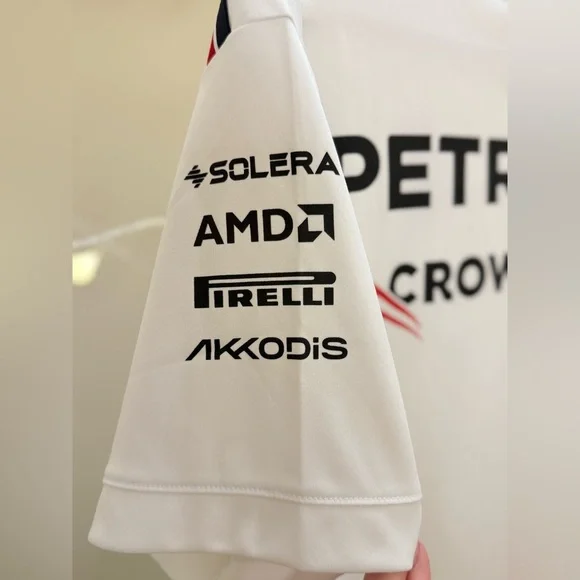 🌾 Mercedes AMG Petronas Men's White and Red Tee